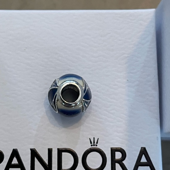 Authentic Pandora Blue wings butterfly charm new retired - Picture 5 of 5
